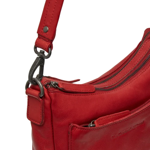 The Chesterfield Brand Borsa A Tracolla In Pelle Rosso Caroline - immagine 6