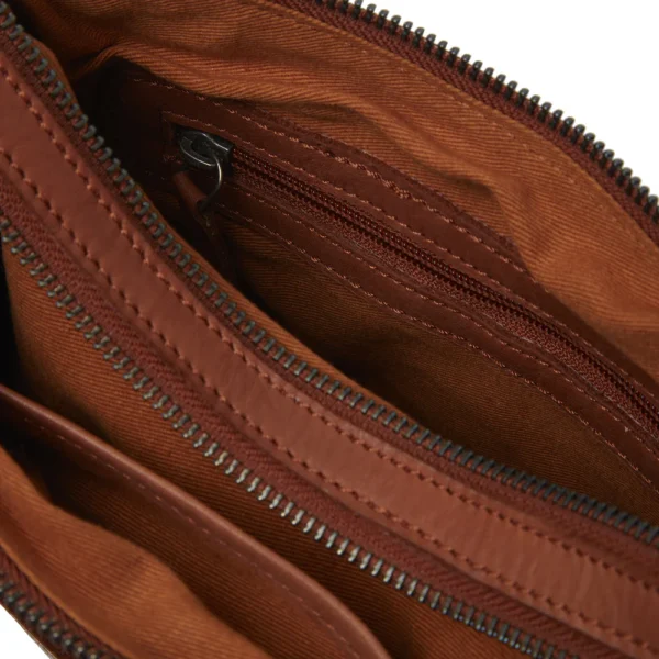 The Chesterfield Brand Borsa A Tracolla In Pelle Cognac Caroline - immagine 5
