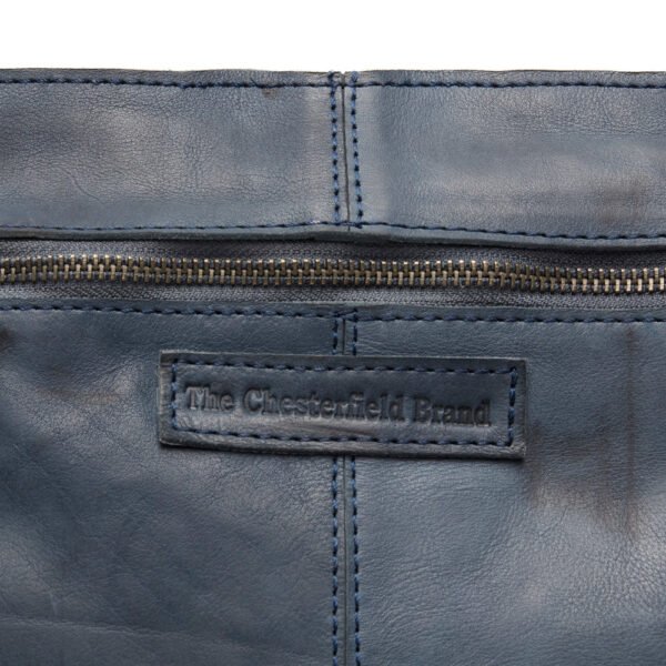 The Chesterfield Brand Borsa A Tracolla In Pelle Blu Navy Bolivia - immagine 6