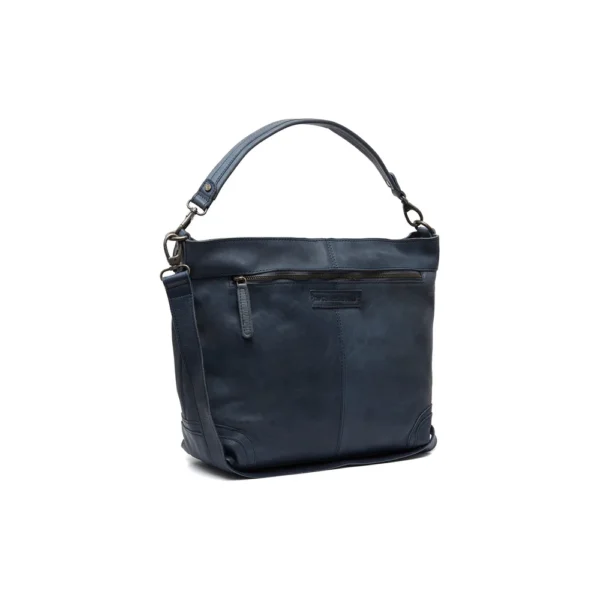 The Chesterfield Brand Borsa A Tracolla In Pelle Blu Navy Bolivia - immagine 2