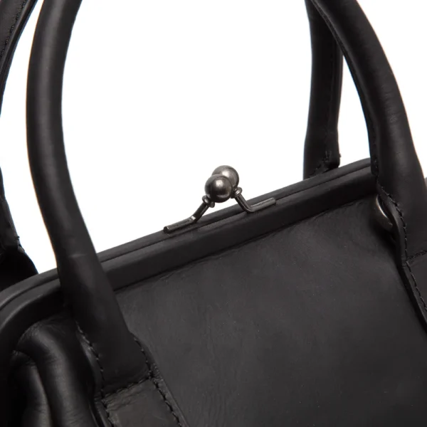 The Chesterfield Brand Borsa A Tracolla In Pelle Nero Chili - immagine 5