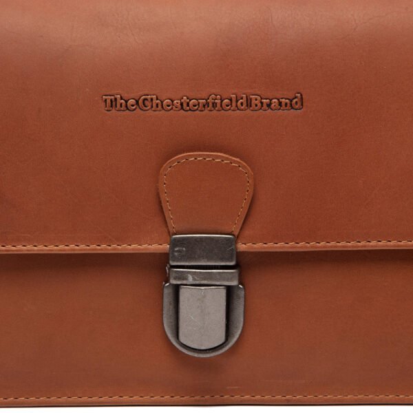 The Chesterfield Brand Borsa A Tracolla In Pelle Cognac Lucca - immagine 6