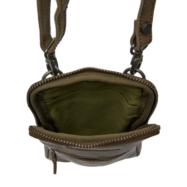 The Chesterfield Brand Custodia Per Telefono In Pelle Verde Oliva Salta - immagine 2