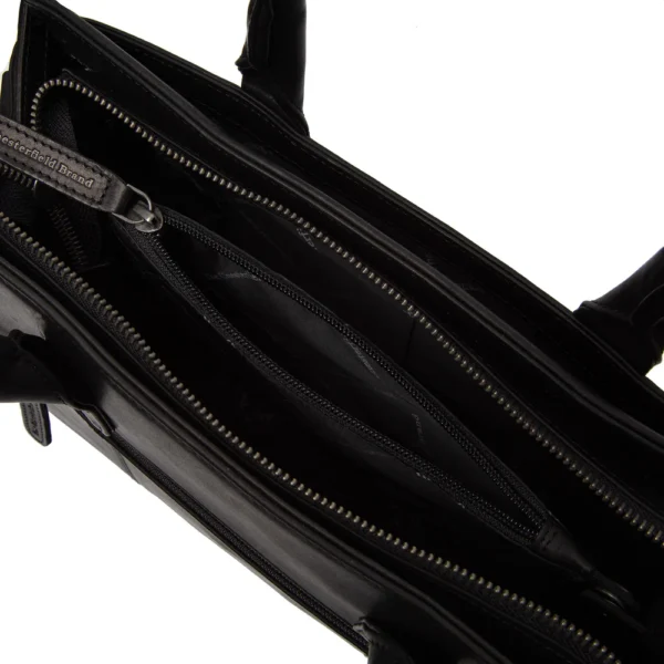 The Chesterfield Brand Borsa A Tracolla In Pelle Nero Garda - immagine 4