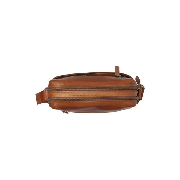 The Chesterfield Brand Borsa A Tracolla In Pelle Cognac Arnhem - immagine 3