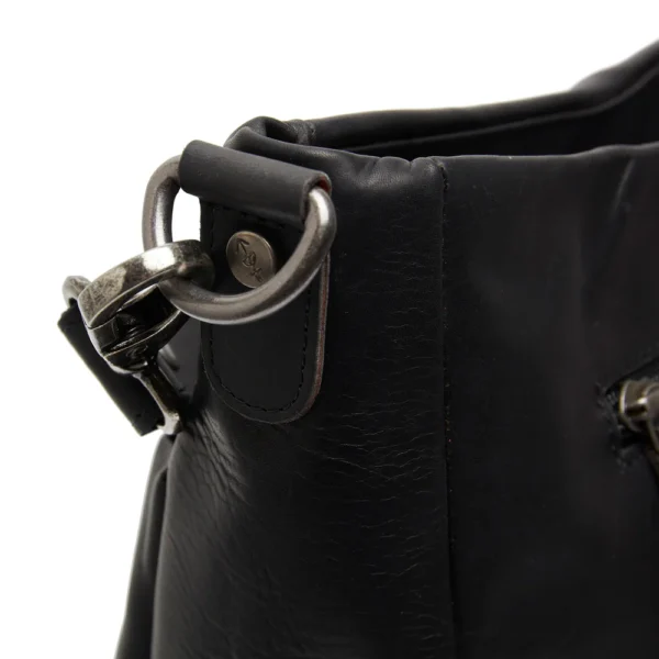 The Chesterfield Brand Borsa A Tracolla In Pelle Nero Regina - immagine 4