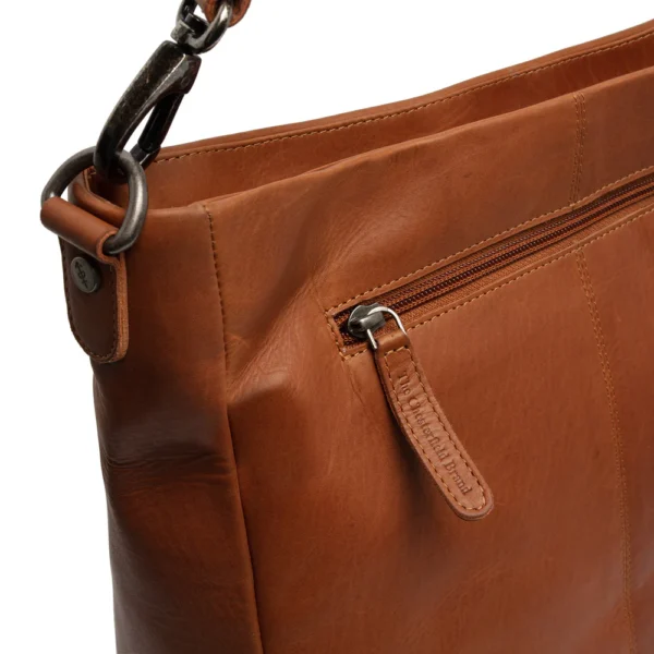 The Chesterfield Brand Borsa A Tracolla In Pelle Cognac Regina - immagine 4