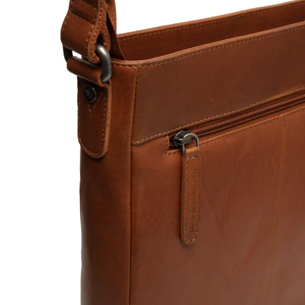 The Chesterfield Brand Borsa A Tracolla In Pelle Cognac Kreta - immagine 5