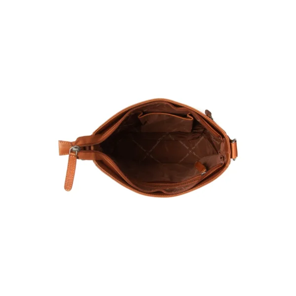 The Chesterfield Brand Borsa A Tracolla In Pelle Cognac Kreta - immagine 2