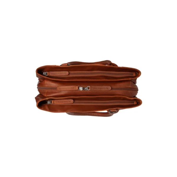 The Chesterfield Brand Borsa A Tracolla In Pelle Cognac Passau - immagine 3