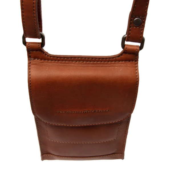 The Chesterfield Brand Borsa A Tracolla In Pelle Cognac Nebra - immagine 4