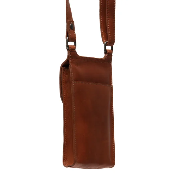 The Chesterfield Brand Borsa A Tracolla In Pelle Cognac Nebra - immagine 7