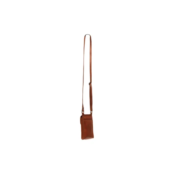 The Chesterfield Brand Borsa A Tracolla In Pelle Cognac Nebra - immagine 8