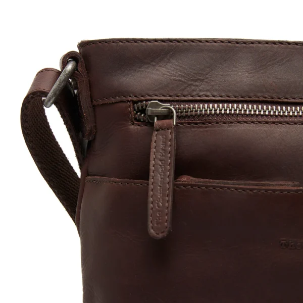 The Chesterfield Brand Borsa A Tracolla In Pelle Marrone Almeria - immagine 6