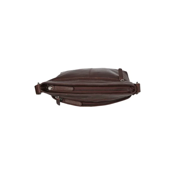 The Chesterfield Brand Borsa A Tracolla In Pelle Marrone Almeria - immagine 4
