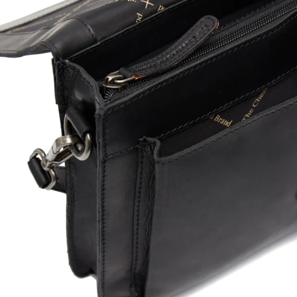 The Chesterfield Brand Borsa A Tracolla In Pelle Nero Aviles - immagine 2