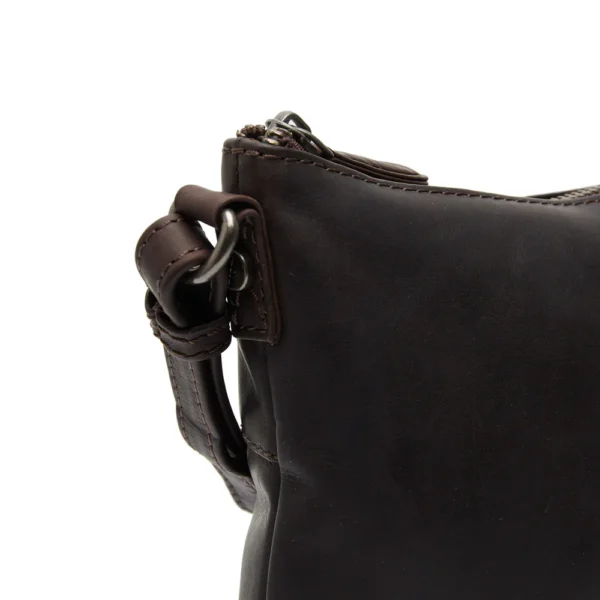 The Chesterfield Brand Borsa A Tracolla In Pelle Marrone Redding - immagine 4