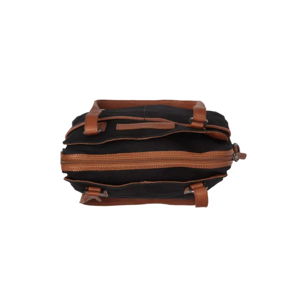The Chesterfield Brand Borsa A Tracolla In Canvas Nero Millora - immagine 5