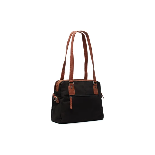 The Chesterfield Brand Borsa A Tracolla In Canvas Nero Millora - immagine 3