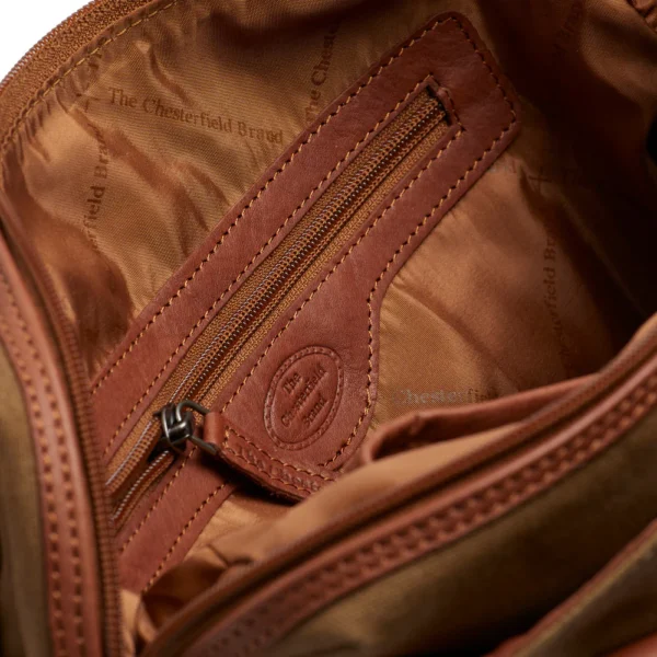 The Chesterfield Brand Borsa A Tracolla In Canvas Verde Oliva Millora - immagine 6