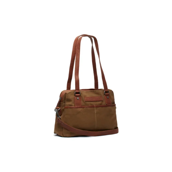 The Chesterfield Brand Borsa A Tracolla In Canvas Verde Oliva Millora