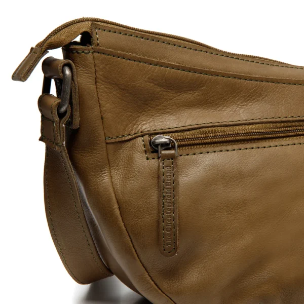 The Chesterfield Brand Borsa A Tracolla In Pelle Verde Oliva Clarita - immagine 6