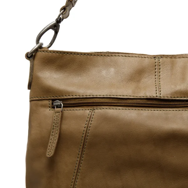The Chesterfield Brand Borsa A Tracolla In Pelle Verde Oliva Sintra - immagine 4