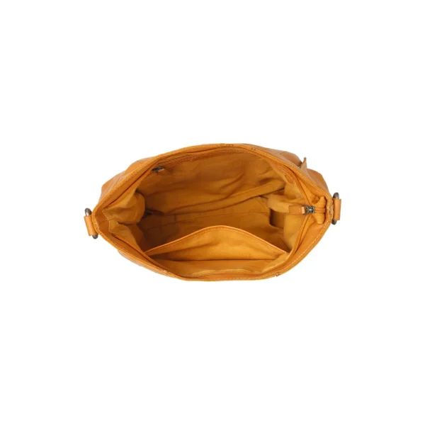The Chesterfield Brand Borsa A Tracolla In Pelle Giallo Ocra Sintra - immagine 2