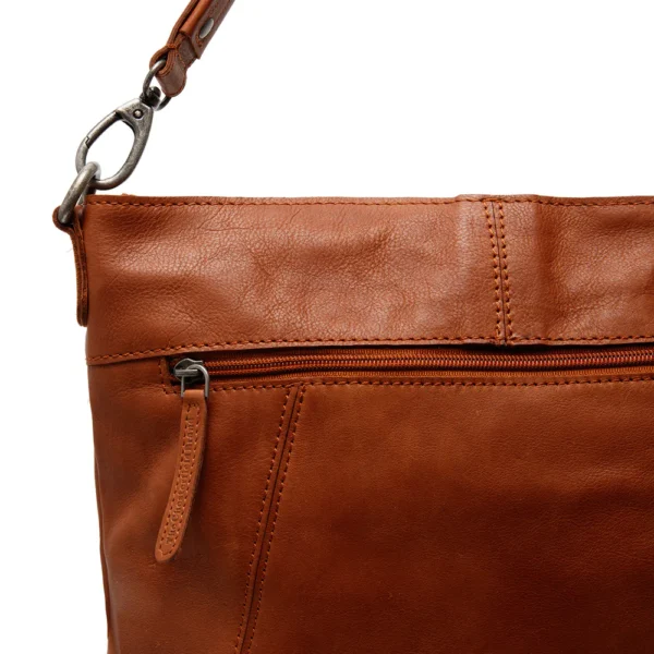 The Chesterfield Brand Borsa A Tracolla In Pelle Cognac Sintra - immagine 4