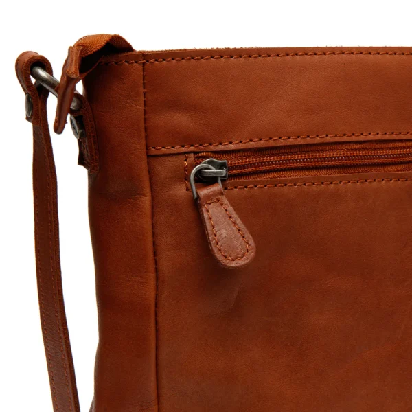 The Chesterfield Brand Borsa A Tracolla In Pelle Cognac Weimar - immagine 5