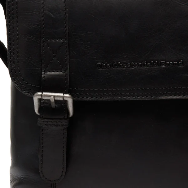 The Chesterfield Brand Borsa A Tracolla In Pelle Nero Adelanto - immagine 6