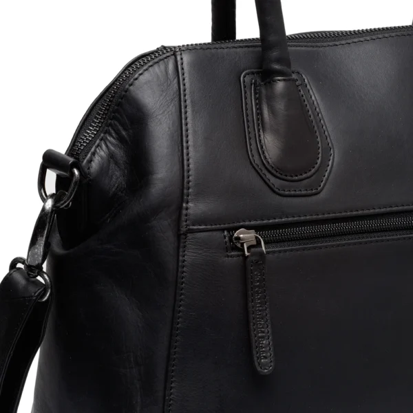 The Chesterfield Brand Borsa A Tracolla In Pelle Nero Marsala - immagine 4