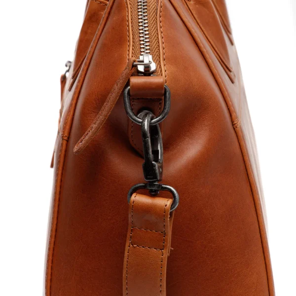 The Chesterfield Brand Borsa A Tracolla In Pelle Cognac Marsala - immagine 5