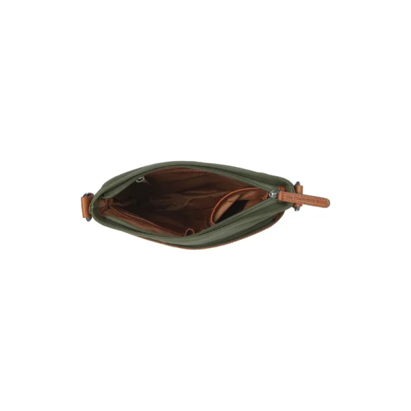 The Chesterfield Brand Borsa A Tracolla In Pelle Verde Oliva Malmo - immagine 2