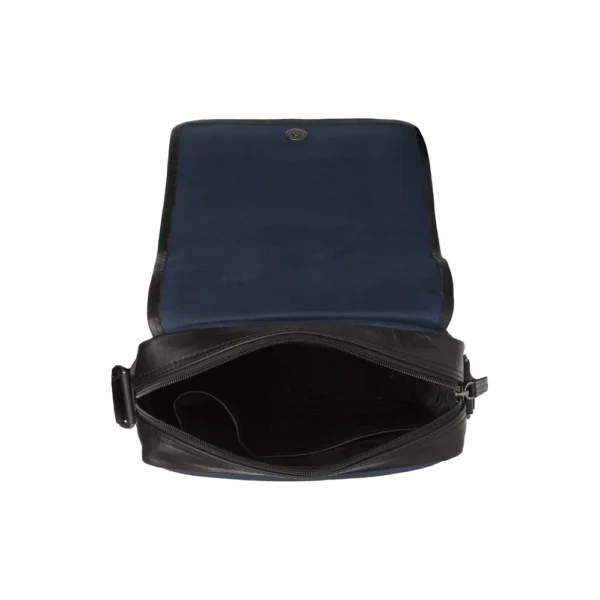 The Chesterfield Brand Borsa A Tracolla In Pelle Blu Navy Mikeli - immagine 4