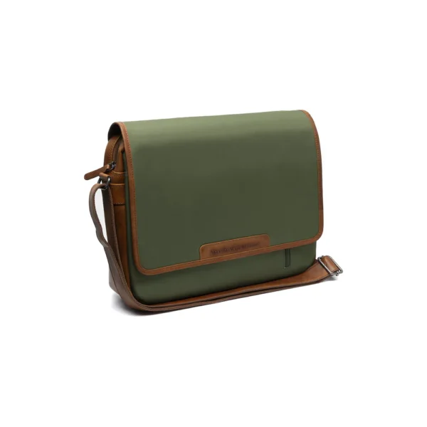 The Chesterfield Brand Borsa Porta PC In Pelle Verde Oliva Falun - immagine 2