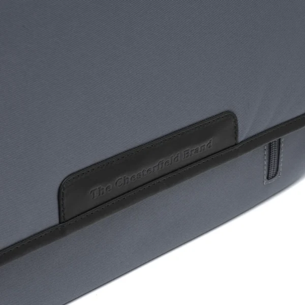 The Chesterfield Brand Borsa Porta PC In Pelle Grigio Chiaro Falun - immagine 3