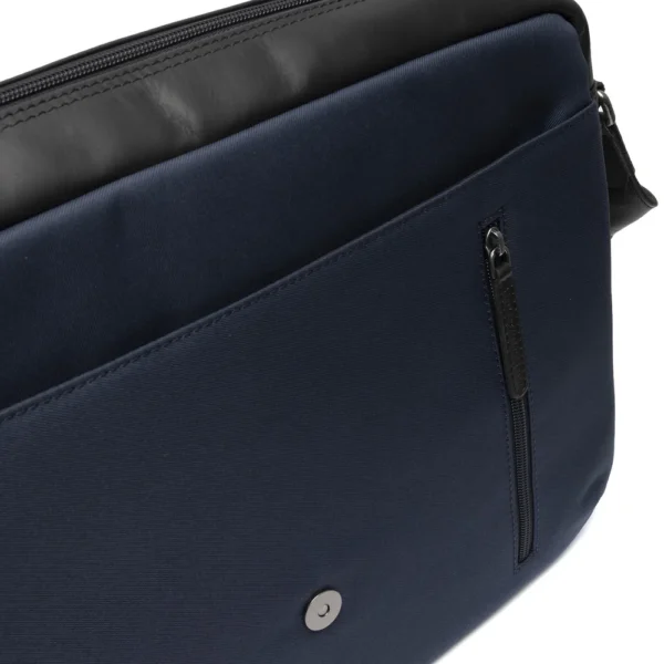 The Chesterfield Brand Borsa Porta PC In Pelle Blu Navy Falun - immagine 6