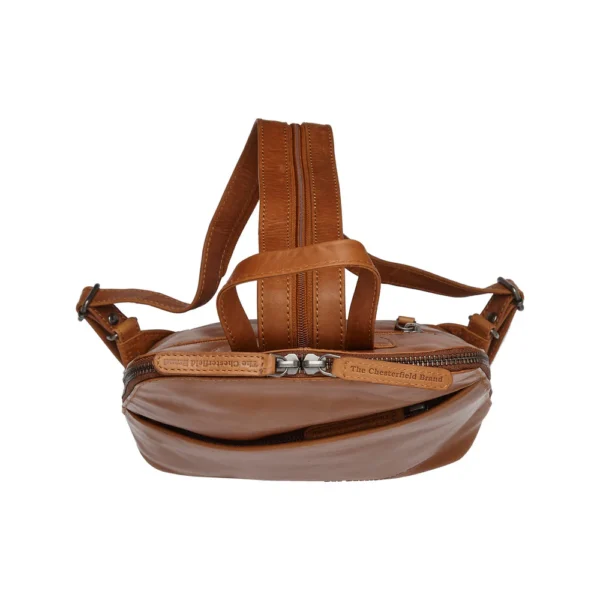 The Chesterfield Brand Zaino In Pelle Cognac Claire - immagine 3
