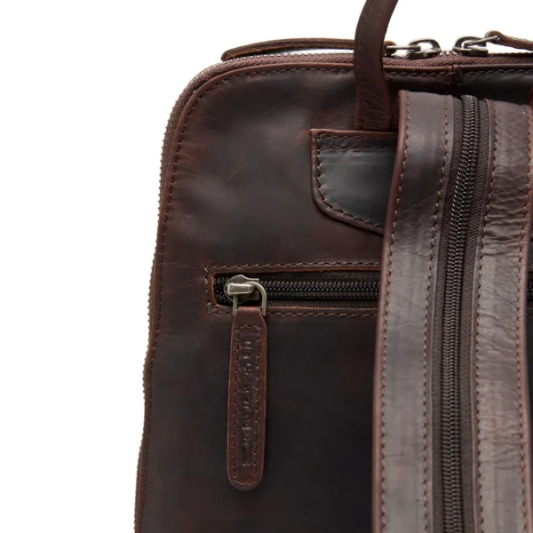 The Chesterfield Brand Zaino In Pelle Marrone Vivian - immagine 3