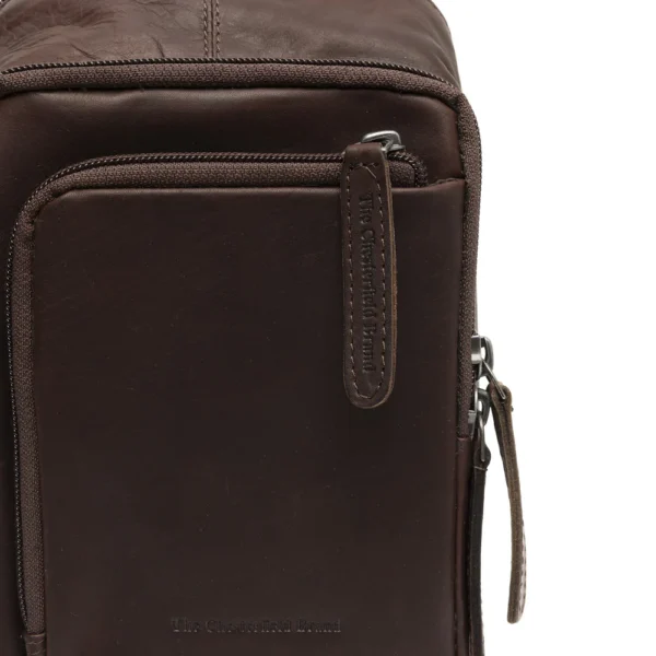 The Chesterfield Brand Borsa A Tracolla In Pelle Marrone Riga - immagine 6