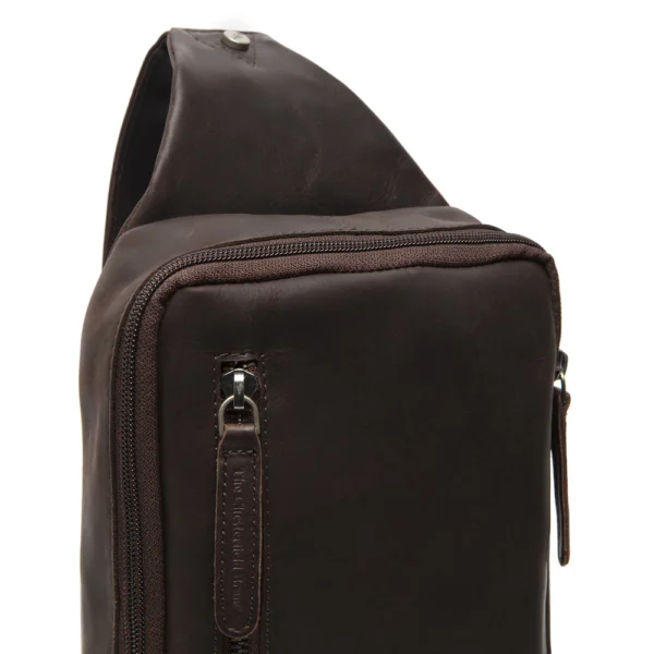 The Chesterfield Brand Borsa A Tracolla In Pelle Marrone Rotterdam - immagine 2