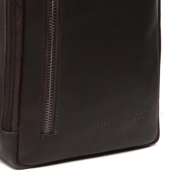 The Chesterfield Brand Borsa A Tracolla In Pelle Marrone Rotterdam - immagine 3