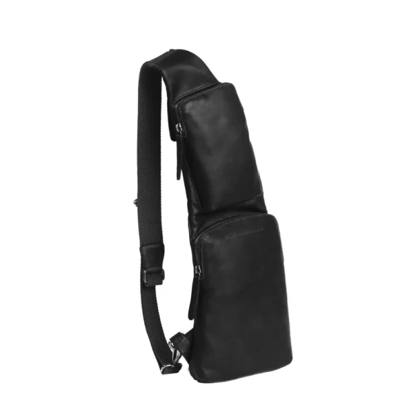 The Chesterfield Brand Borsa A Tracolla In Pelle Nero Logan - immagine 5