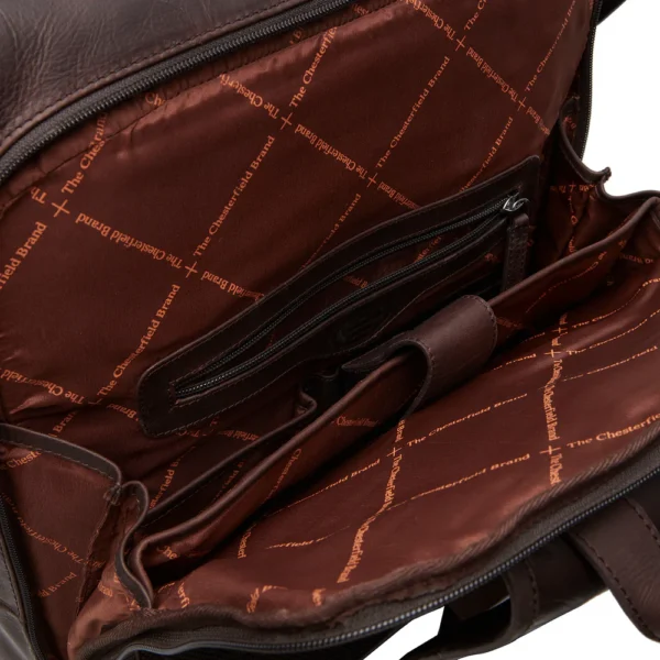 The Chesterfield Brand Zaino In Pelle Marrone Liverpool - immagine 4