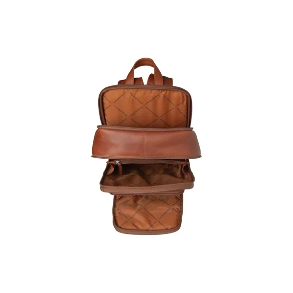 The Chesterfield Brand Zaino In Pelle Cognac Detroit - immagine 5