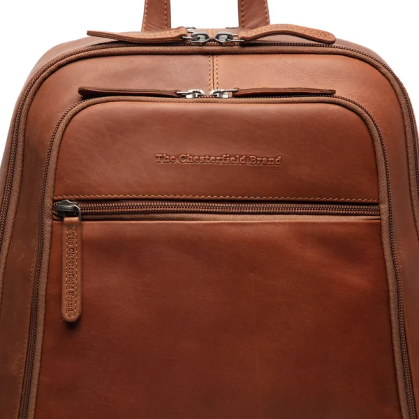 The Chesterfield Brand Zaino In Pelle Cognac Detroit - immagine 4