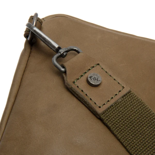 The Chesterfield Brand Borsa A Tracolla In Pelle Verde Oliva Cambridge - immagine 3