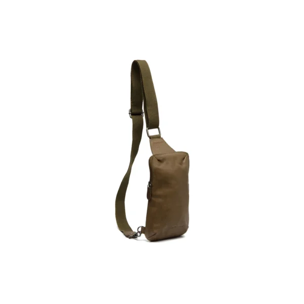 The Chesterfield Brand Borsa A Tracolla In Pelle Verde Oliva Cambridge