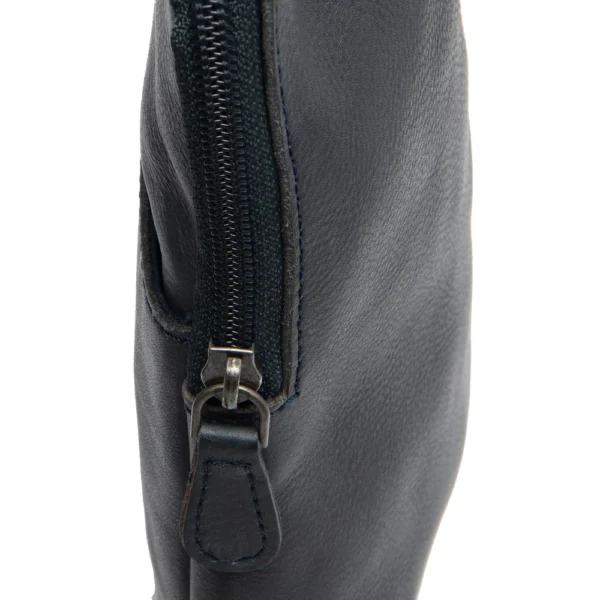 The Chesterfield Brand Borsa A Tracolla In Pelle Blu Navy Cambridge - immagine 4
